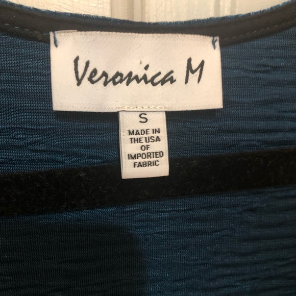 Dark Teal Velvet Wrap Dress - Picture 8 of 8